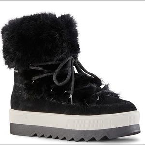 Cougar Winter Rabbit Fur Trim Boot